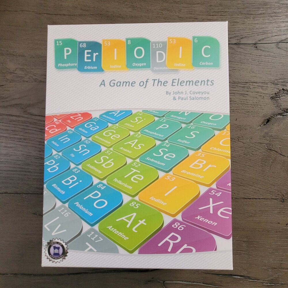 Periodic A Game of The Elements Periodic Table Board Game for Learning New Open